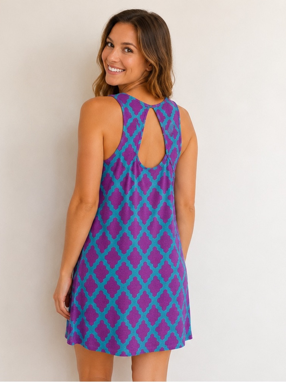 Hourglass Lilly Geometric Shift Dress Size XS - Picture 2 of 4